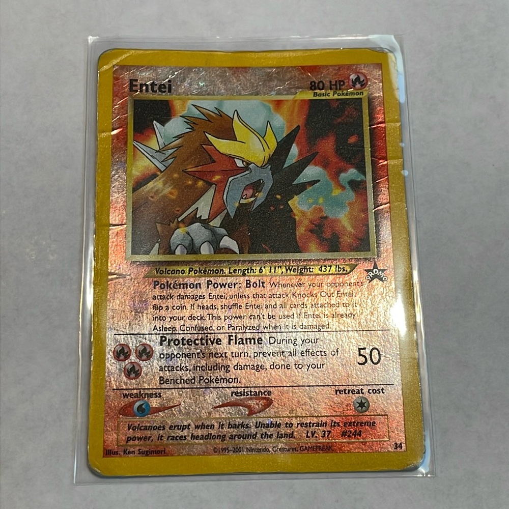 Entei #34 Pokemon Promo Reverse Holo